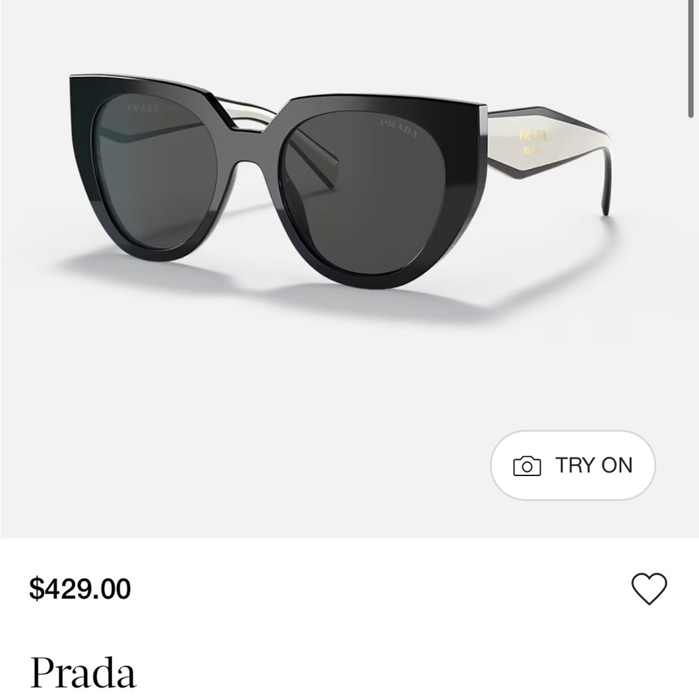 Prada Black Oversized Sunglasses